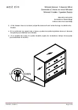 Preview for 3 page of West Elm Mirrored dresser 3 drawers Mirror 961508 Assembly Instructions