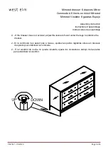 Preview for 3 page of West Elm Mirrored dresser 6 drawers Mirror 961557 Assembly Instructions