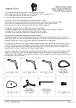 Preview for 1 page of West Elm Mitchelle Side Table 6169465 Assembly Instructions