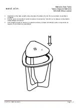 Preview for 3 page of West Elm Mitchelle Side Table 6169465 Assembly Instructions