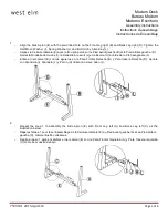 Предварительный просмотр 3 страницы West Elm Modern Desk Assembly Instructions Manual