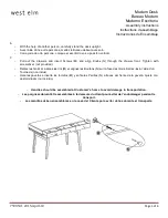 Предварительный просмотр 5 страницы West Elm Modern Desk Assembly Instructions Manual