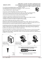 West Elm MONORAIL CLOSET SYSTEM Manual предпросмотр