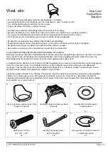 Предварительный просмотр 1 страницы West Elm Mylo Chair 1971196 Assembly Instructions