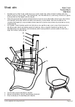 Предварительный просмотр 2 страницы West Elm Mylo Chair 1971196 Assembly Instructions