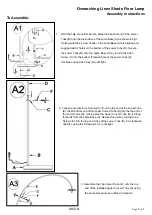 Preview for 2 page of West Elm Overarching Linen Shade Floor Lamp Assembly Instructions