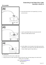 Preview for 3 page of West Elm Overarching Linen Shade Floor Lamp Assembly Instructions