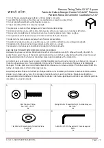 West Elm Parsons Dining Table V2 32” Square 5880703 Assembly Instructions предпросмотр