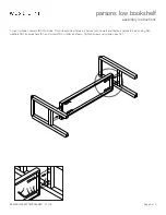 Preview for 2 page of West Elm parsons low bookshelf Assembly Instructions