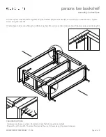 Preview for 3 page of West Elm parsons low bookshelf Assembly Instructions