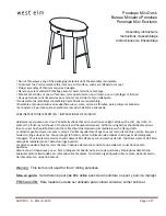 Предварительный просмотр 1 страницы West Elm Penelope Mini Desk Manual