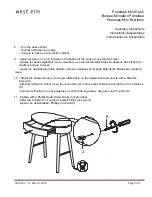 Предварительный просмотр 6 страницы West Elm Penelope Mini Desk Manual