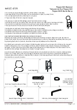 West Elm Pepper Mill Barstool 8310281 Assembly Instructions предпросмотр