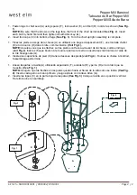 Preview for 2 page of West Elm Pepper Mill Barstool 8310281 Assembly Instructions