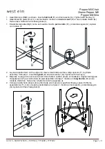 Preview for 2 page of West Elm Pepper Mill Chair 7679470 Assembly Instructions