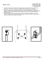 Preview for 3 page of West Elm Pepper Mill Chair 7679470 Assembly Instructions