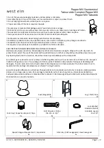 West Elm Pepper Mill Counterstool 8289139 Assembly Instructions preview