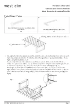 Предварительный просмотр 2 страницы West Elm Portside Coffee Table 472352 Assembly Instructions