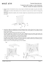 Preview for 3 page of West Elm Portside Dining Armchair Manual