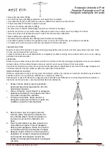 Предварительный просмотр 1 страницы West Elm Rectangle Umbrella w/ Pole 6421559 Assembly Instructions