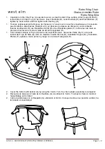 Предварительный просмотр 2 страницы West Elm Retro Wing Chair 8396657 Assembly Instructions