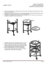 Preview for 3 page of West Elm Round Cocktail Cart 2731339 Assembly Instructions