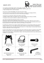 Предварительный просмотр 1 страницы West Elm Saddle Office chair 461673 Assembly Instructions