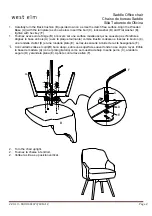 Предварительный просмотр 2 страницы West Elm Saddle Office chair 461673 Assembly Instructions