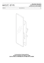 West Elm Sculptural Hook Rectangle Mirror Assembly Instructions Manual preview