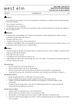 Preview for 2 page of West Elm Sculptural Hook Rectangle Mirror Assembly Instructions Manual