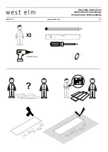 Preview for 3 page of West Elm Sculptural Hook Rectangle Mirror Assembly Instructions Manual