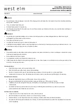 Preview for 2 page of West Elm Sculptural Hook Round Mirror Assembly Instructions Manual