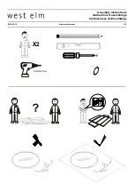 Preview for 3 page of West Elm Sculptural Hook Round Mirror Assembly Instructions Manual