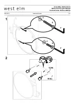 Preview for 5 page of West Elm Sculptural Hook Round Mirror Assembly Instructions Manual