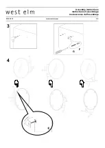 Preview for 6 page of West Elm Sculptural Hook Round Mirror Assembly Instructions Manual