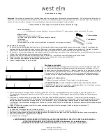 Preview for 2 page of West Elm Slim Floating Picture Ledge Mounting Instructions