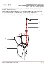 Предварительный просмотр 2 страницы West Elm Slope bar stool Quick Start Manual