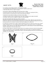 West Elm Spindle Side Table 7136815 Assembly Instructions preview