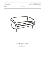 Предварительный просмотр 1 страницы West Elm Stella Mid-Century Loveseat Assembly Instructions