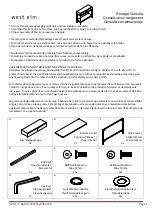 Preview for 1 page of West Elm Storage Console 2902203 Assembly Instructions