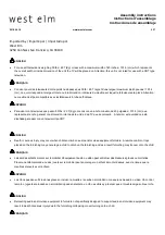 Preview for 3 page of West Elm Streamline 2098125 Assembly Instructions Manual