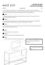 Preview for 5 page of West Elm Streamline 2098125 Assembly Instructions Manual