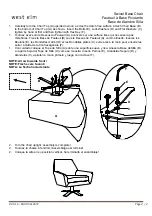 Предварительный просмотр 2 страницы West Elm Swivel Base Chair 5612437 Assembly Instructions