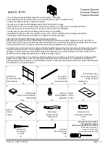 West Elm Terrace Console Manual предпросмотр