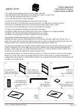 West Elm Terrace Nightstand 7630569 Assembly Instructions предпросмотр