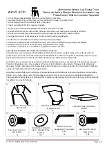 West Elm Upholstered Hairpin Leg Dining Chair 5371372 Assembly Instructions предпросмотр