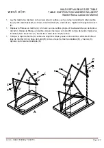 Предварительный просмотр 2 страницы West Elm WALDORF MARBLE SIDE TABLE
7838485 Manual