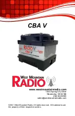 Предварительный просмотр 1 страницы West Mountain Radio CBA V Manual