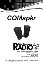 West Mountain Radio COMspkr Operating Manual предпросмотр