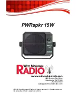 West Mountain Radio PWRspkr 15W Operating Manual предпросмотр